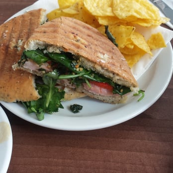 Baked - Ham, pesto, pepper and rocket sandwich. So delicious :) - Cafes Near Me - Hove, BNH