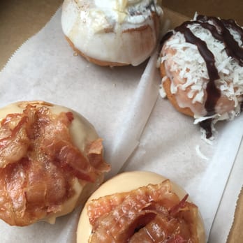 Doughology - Lynbrook - Maple bacon, French toast, and lemon coconut - Donuts Near Me - Lynbrook, New York Doughology - Lynbrook - Maple bacon, French toast, and lemon coconut - Donuts Near Me - Lynbrook, New York