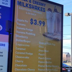 Shortstop's Burgers and Shakes - Menu board