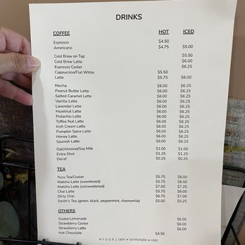 Hygge Coffee - Menu - Coffee & Tea Near Me - La Mirada, California