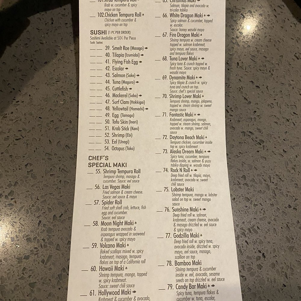 Sushi King - Menu - Japanese Near Me - Daytona Beach, Florida Sushi King - Menu - Japanese Near Me - Daytona Beach, Florida