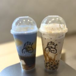 Coconut Mango Blue & Supreme Brown Sugar Boba Milk Tea... NOT GOOD. Do not recommend!