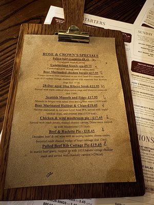 Menu photo 1 Rose & Crown London, XGL