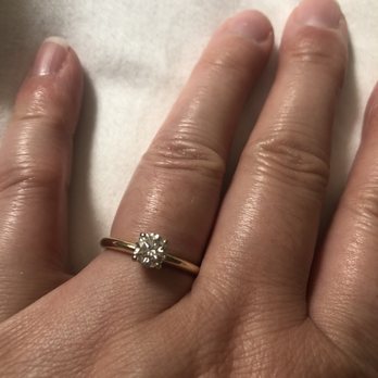 Lonora Gold - Here's the new solitaire with my center stone. You would never guess that this ring has been altered. - Jewelry Near Me - South San Francisco, California