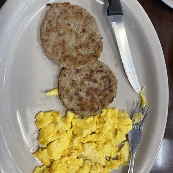 Brandon's Diner - Turkey sausage with scramble eggs yummy! My favorite - Diners Near Me - Fontana, California