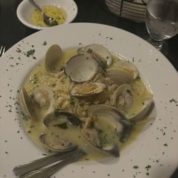 Clams with linguini Clams with linguini