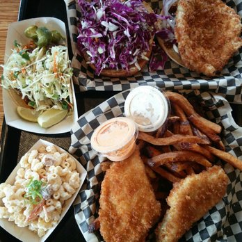 Marination Ma Kai - Marination Ma Kai - Fish & Chips, Mac Salad, Kalbi Beef & Spicy Pork Tacos, and a Katsu Burger. - Korean Near Me - Seattle, Washington Marination Ma Kai - Marination Ma Kai - Fish & Chips, Mac Salad, Kalbi Beef & Spicy Pork Tacos, and a Katsu Burger. - Korean Near Me - Seattle, Washington