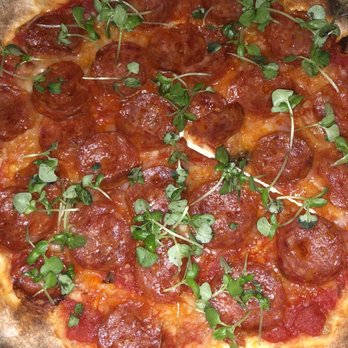 Craig's - Pepperoni pizza subbed with vegan cheese - American Near Me - West Hollywood, California Craig's - Pepperoni pizza subbed with vegan cheese - American Near Me - West Hollywood, California
