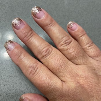 Edgy Nails & Spa - Yvonne from Edgy nails was recommended to me by my sister.  Asked for ombré and She does an Awesome job.  Ombré with clear is my fave. - Nail Salons Near Me - Riverside, California