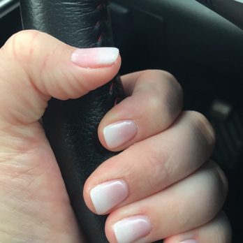 Unique Nails - Shellac nails with ombré and fairy dust - Nail Salons Near Me - Hot Springs, Arkansas