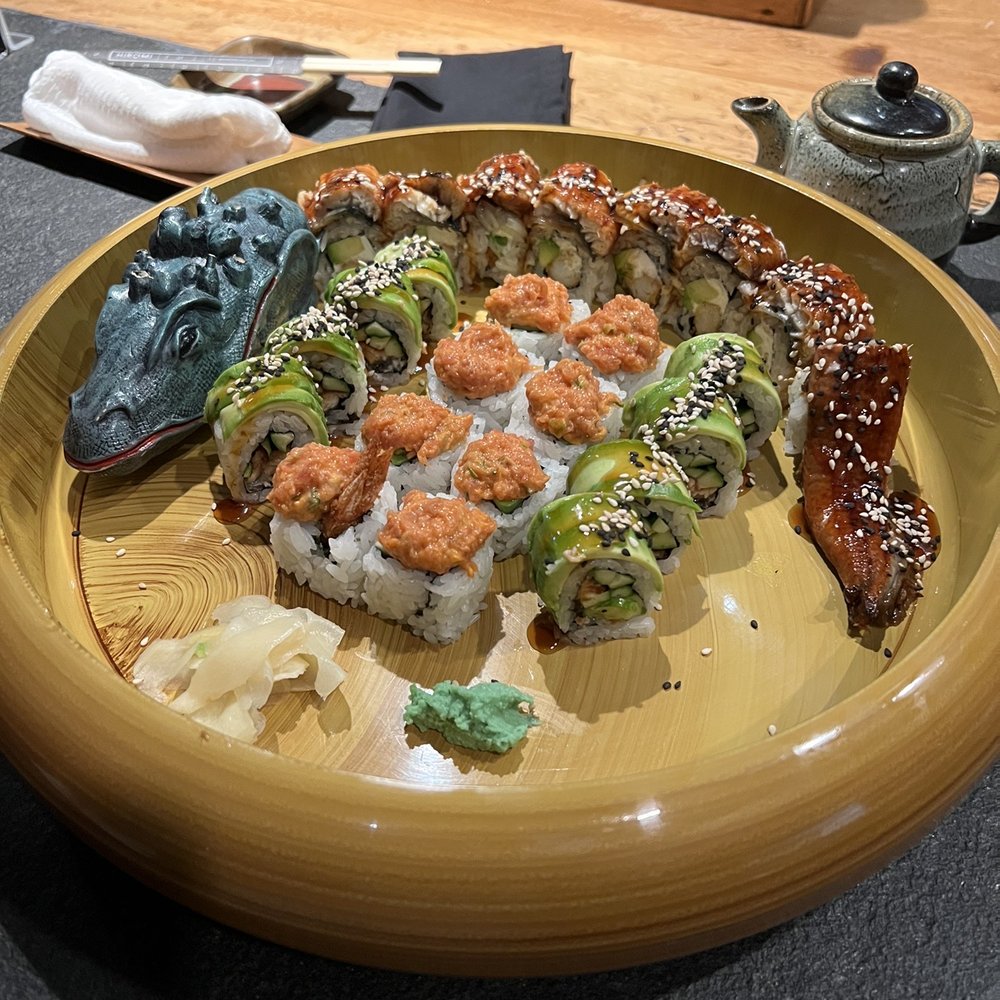 Dragon Roll, Katerpillar, and Kimodo. All were delicious! Dragon Roll, Katerpillar, and Kimodo. All were delicious!