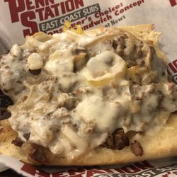 Penn Station East Coast Subs - 6 inch Philly with no mustard and no pizza sauce.