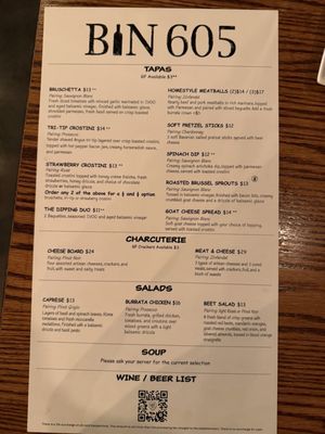 Menu photo 1 BIN 605 Rapid City, SD