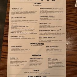 Menu side 2