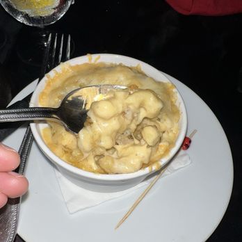 Pamplona Tapas Bar - Mac-n-Smoked Gouda: Bacon, panko, manchego - Spanish Near Me - Lafayette, Louisiana