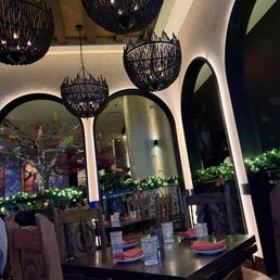 indoor seating and lighting