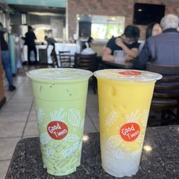 Green Thai Tea Mango Slush Green Thai Tea Mango Slush