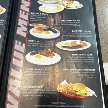 Rusty's Restaurant - Menu pics as of June 23, 2025 - Breakfast & Brunch Near Me - Lake Havasu City, Arizona Rusty's Restaurant - Menu pics as of June 23, 2025 - Breakfast & Brunch Near Me - Lake Havasu City, Arizona