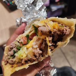 Surf and turf burrito