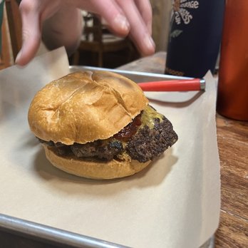 Backdoor BRGR - Peanut butter burger, can't remember the name. Didn't love it. - Burgers Near Me - Provo, Utah
