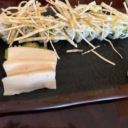 Tropical roll and escolar sashimi