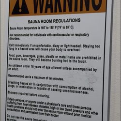 The Forum Athletic Club - Clear warning sign in the gym but staff doesn't care about health warnings