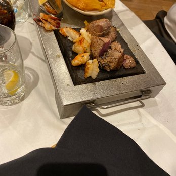 Valença Restaurant - Enjoying steak in stone . - Steakhouses Near Me - Elizabeth, New Jersey