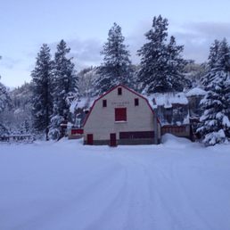 Snowshoeing at sunrise at Pine River Ranch.