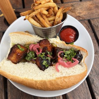 Bay Street Biergarten - Pork Belly Sandwich - German Near Me - Charleston, South Carolina