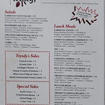 Trendy's - Menu - Breakfast & Brunch Near Me - Redding, California