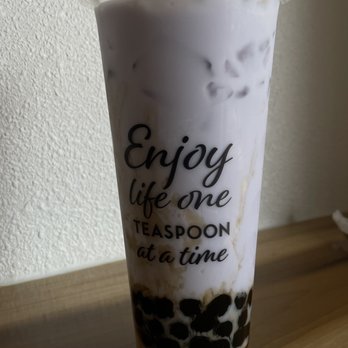 Teaspoon - Taro with honey boba - Bubble Tea Near Me - Austin, Texas