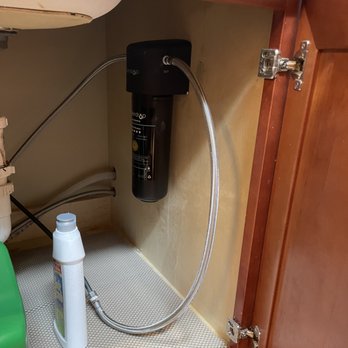 Wilson Plumbing - Installed water filter on cold side of faucet. - Plumbing Near Me Wilson Plumbing - Installed water filter on cold side of faucet. - Plumbing Near Me