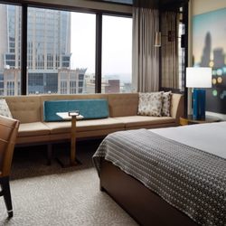 Omni Charlotte Hotel - Deluxe King Room at Omni Charlotte Hotel