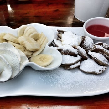 Het Vuursche Bos - Poffertjes mit Bananen & Passoalikeur... Gute Kombi! :) - Creperies Near Me - Lage Vuursche, Utah