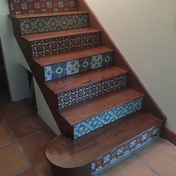 One World Tile - the stair railings have not been installed yet but the stair riser tiles are gorgeous. - Tiling Near Me