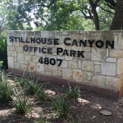 Office Park sign as seen from Spicewood Springs.