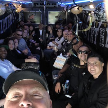 Rockin' Wine Tours - Kenny and the group on the bus! They decorated for me! - Wine Tours Near Me - Temecula, California Rockin' Wine Tours - Kenny and the group on the bus! They decorated for me! - Wine Tours Near Me - Temecula, California