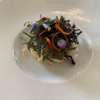 Restaurant August - royal red shrimp ravigotebaby mustard green, haricots verts - New American Near Me - New Orleans, Louisiana