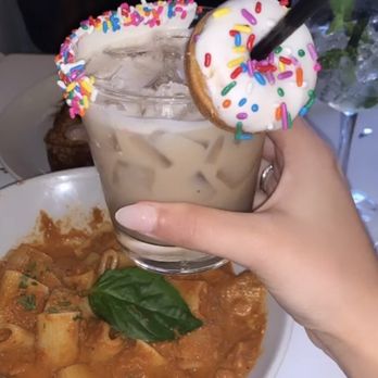 Strega - Pappardelle Bolognese and Donut Go drink. - Italian Near Me - Boston, Massachusetts Strega - Pappardelle Bolognese and Donut Go drink. - Italian Near Me - Boston, Massachusetts