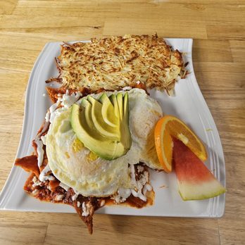 Mimosas Brunch & Bubbles - Chilaquiles red sauce - Breakfast & Brunch Near Me - Campbell, California