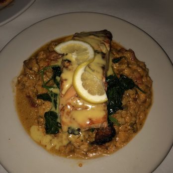 Owen Brennan's - Salmon and creole risotto. Large size. Beautiful presentation. Salmon cooked to request. Very Salty Dish - Cajun/Creole Near Me - Memphis, Tennessee Owen Brennan's - Salmon and creole risotto. Large size. Beautiful presentation. Salmon cooked to request. Very Salty Dish - Cajun/Creole Near Me - Memphis, Tennessee