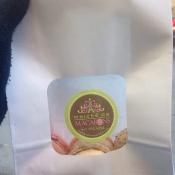 Marche de Macarons - Bag of six $12ish after tax ($1.99/each) - Macarons Near Me - Savannah, Georgia Marche de Macarons - Bag of six $12ish after tax ($1.99/each) - Macarons Near Me - Savannah, Georgia