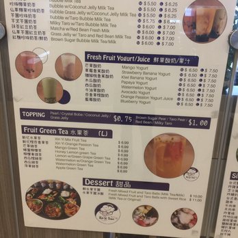 Xin Yi Time - Drinks and dessert menu - Taiwanese Near Me - Markham, Ontario