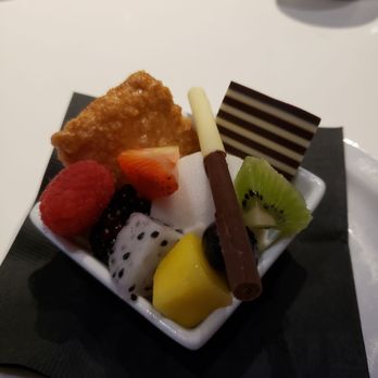 Miku - Coconut Lychee Sorbet. It's under there, somewhere - Japanese Near Me - Vancouver, British Columbia