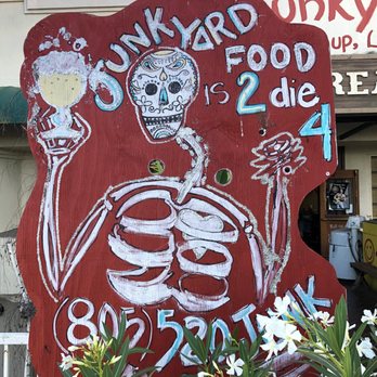 Junkyard Cafe - Sign at entrance - American Near Me - Simi Valley, California
