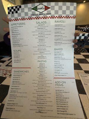 Menu photo 2 Piccolino Santa Fe, NM