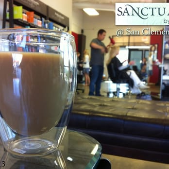 Sanctuary Salon by Cha - Complimentary beverage - "Coffee please..." - Hair Salons Near Me - San Clemente, California Sanctuary Salon by Cha - Complimentary beverage - "Coffee please..." - Hair Salons Near Me - San Clemente, California
