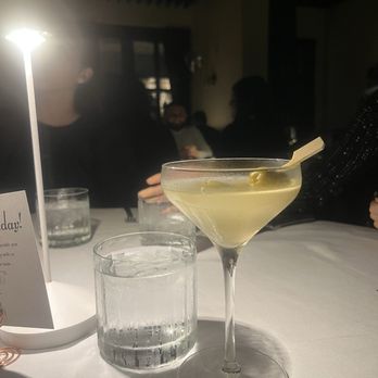 Dakota’s Steakhouse - A dirty martini(extra dirty,blue cheese olives ) - Steakhouses Near Me - Dallas, Texas