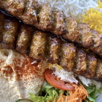 Naab Mediterranean - my combo plate with rice, hummus, & salad. - Mediterranean Near Me - Los Angeles, California Naab Mediterranean - my combo plate with rice, hummus, & salad. - Mediterranean Near Me - Los Angeles, California