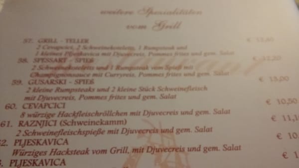 Menu photo 4 Restaurant Dalmacija Berlin, BE Menu photo 4 Restaurant Dalmacija Berlin, BE
